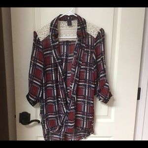 💐3/15💐 Imaginary Voyage Low Cut Tunic Drape EUC